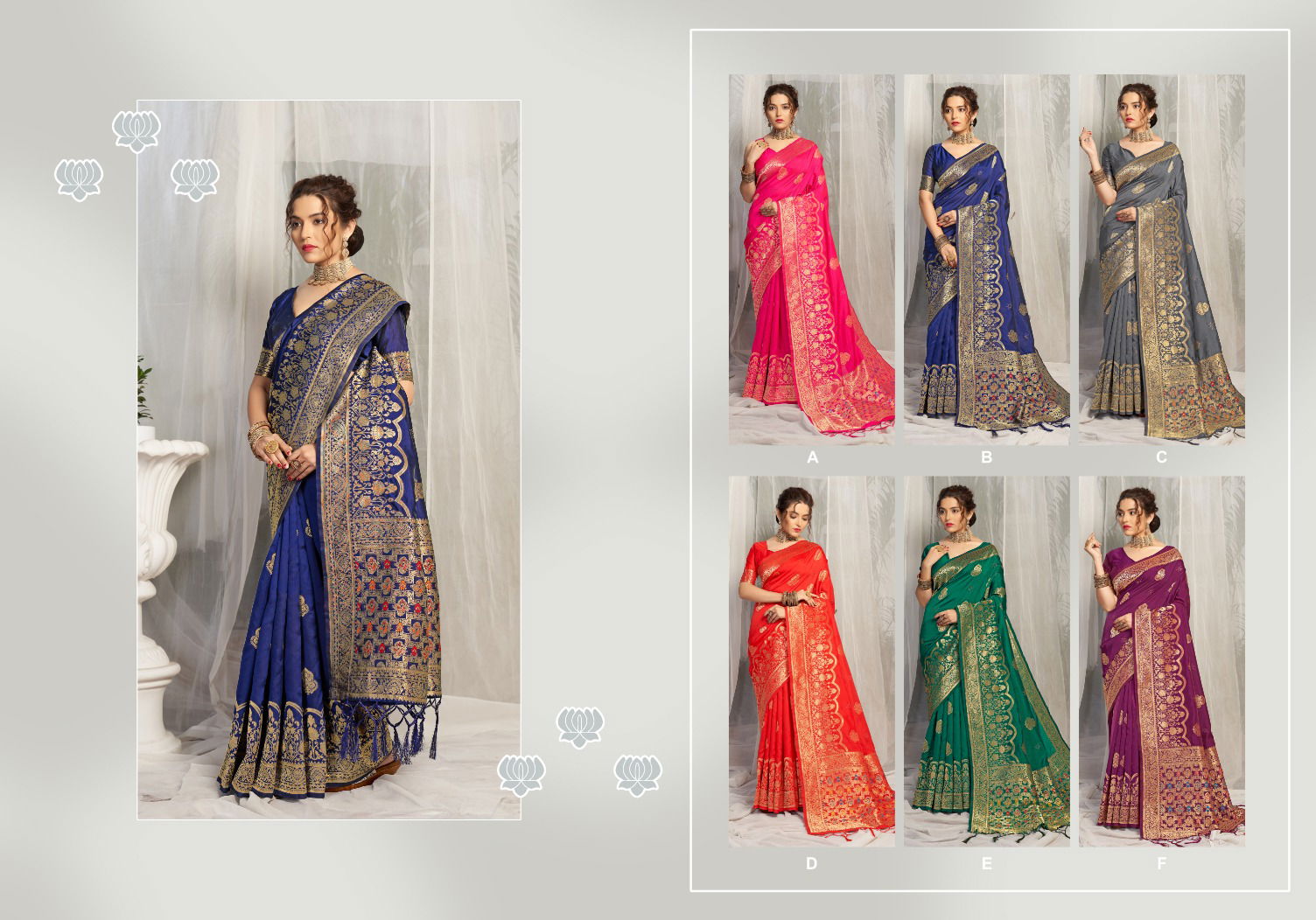 Ynf Mul Mul Banarasi Silk Sarees Catalog
